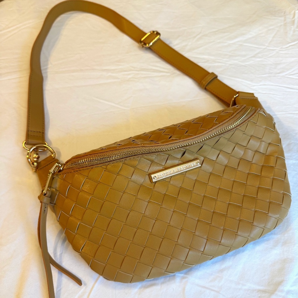 Poppy and Peonies Belt Bag - Sidekick Woven Camel